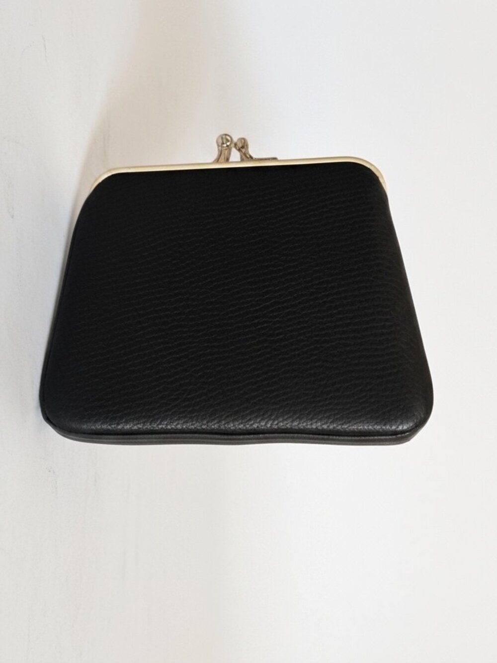 Dooney & Bourke Pebble Grain Large Framed Purse Black Kiss‑Lock Wallet - Picture 2 of 5